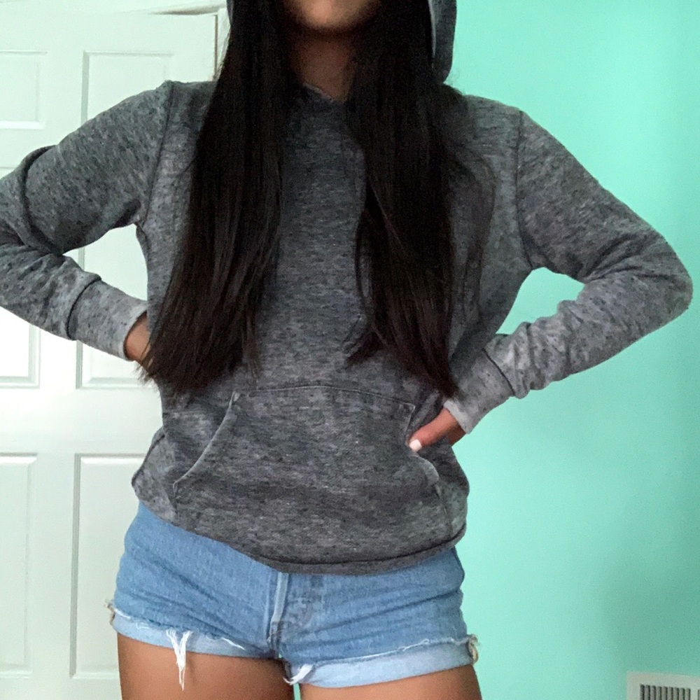 grunge grey hoodie